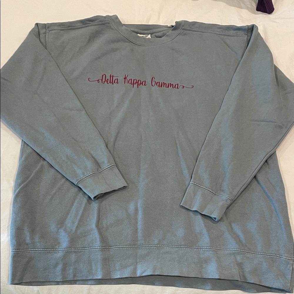 Comfort Colors Delta Kappa Gamma Gray Sweatshirt